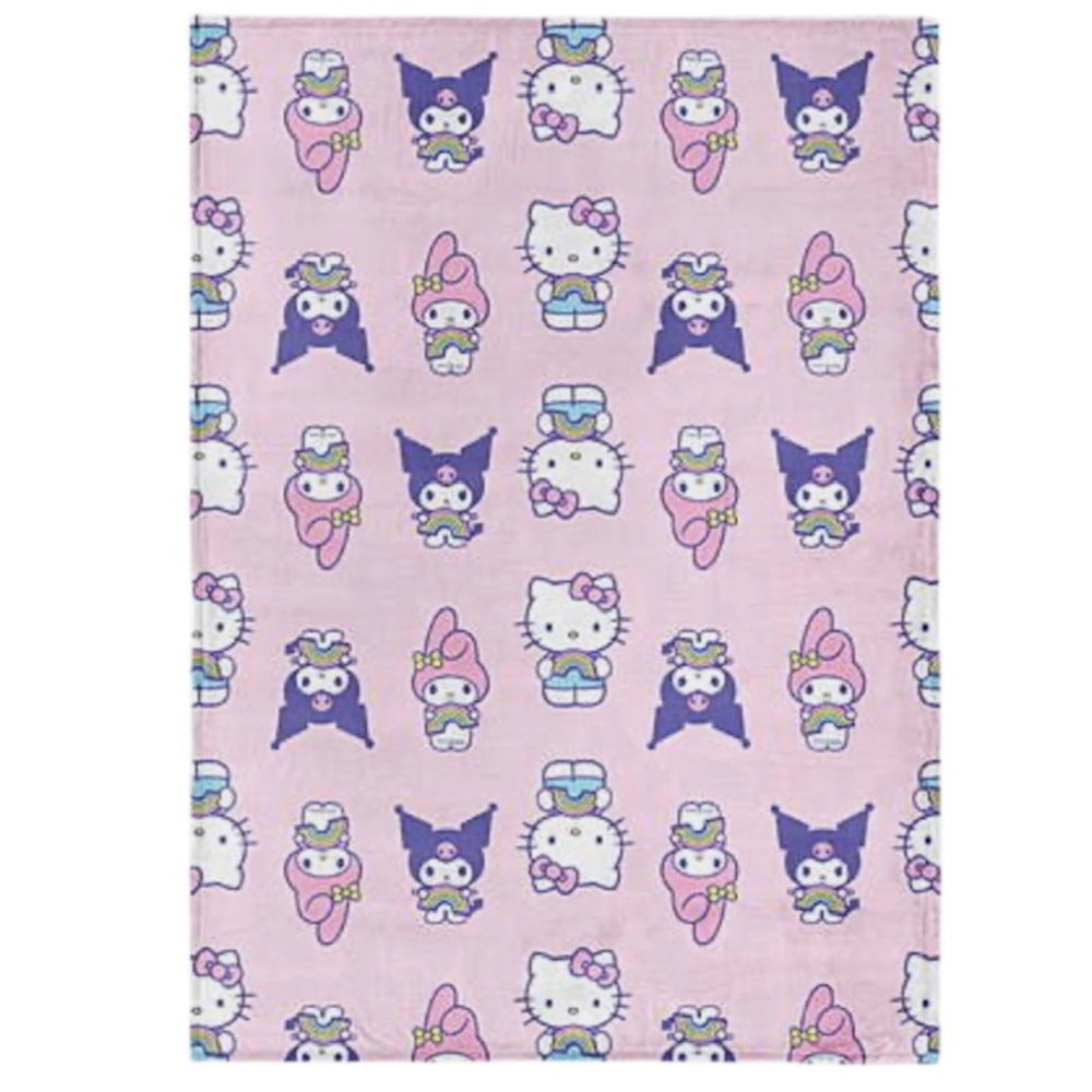 Hello Kitty “Sharing Sweet” Ultra Fine Faux Fur Throw (NWT)
